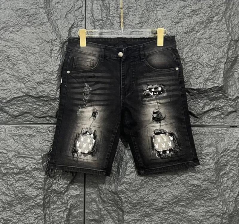 Product Introduction of Quần jean short nam ngố phối vá thời trăng boy phố co giãn 4 chiều , chất vải mềm mịn thoáng mát cao cấp Menswear 6