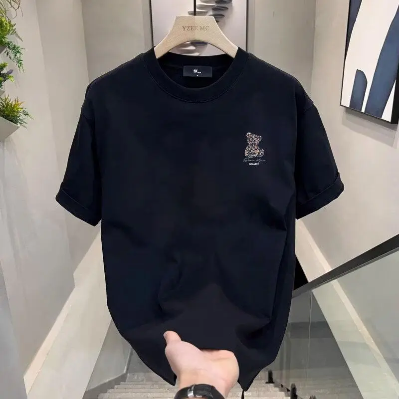 [COD&Fast Shiopping] T-Shirt Lelaki Wanita Musim Panas | Gaya Korea Longgar & Kasual, Baju Sukan Milk Silk Ringan, Rekaan Tik Moden, T-Shirt Lengan Pendek Oversize
