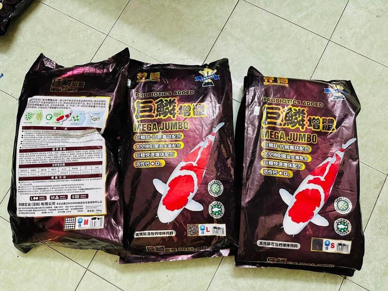 Mega Jumbo 10kg - Thức ăn cám cá Koi tăng trưởng bao gồm 5 túi nhỏ 2kg