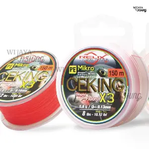 CEKING X3 Ultralight 150m dan 200m Senar Braided Benang Micro PE Relix Nusantara Jig Joran Pancing