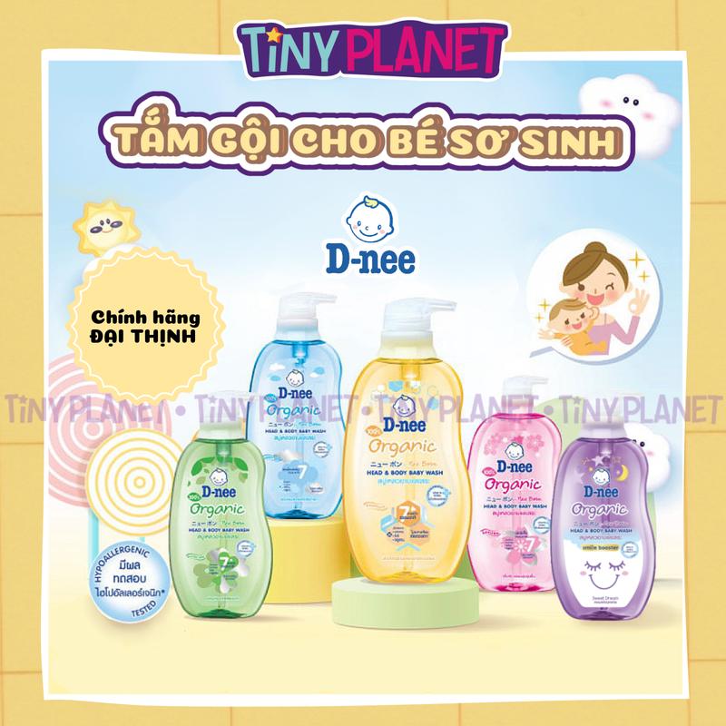 CHÍNH HÃNG Sữa tắm gội toàn thân D-nee thơm mát cho bé sơ sinh 0-3 tuổi chai 200 380 800ml tem Dnee Đại Thịnh