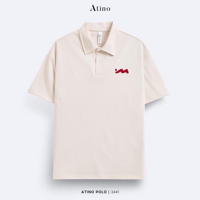 [ATINOxLUONGTOANTHANG] Combo 2 Áo Polo Cotton Nam Hoạ Tiết Thêu ATINO L.5.3441 Form Regular Ngắn Tay 4