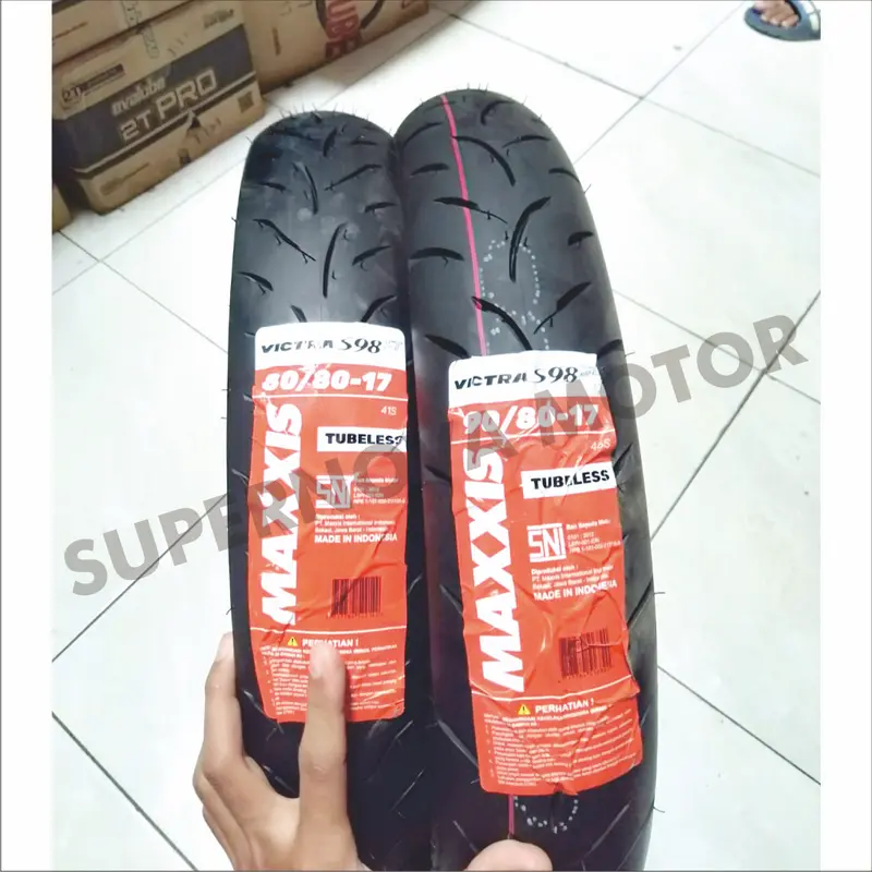 BAN LUAR MAXXIS 90/80-17 80/80-17 TYPE VICTRA S98 ST BAN LUAR MOTOR TUBELESS 3