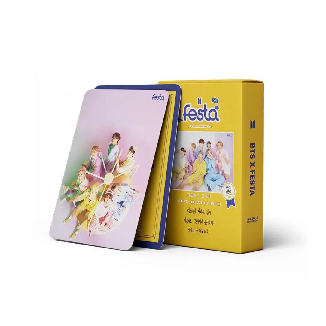 54pcs Photocard BTS FESTA Kartu Foto Lomo Card
