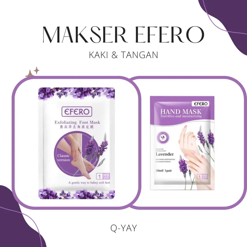 Masker effero kaki dan tangan - lavender exfoliating Foot Hand Mengelupas 0