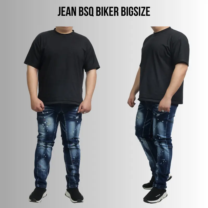 QUẦN JEAN XANH VẨY SƠN ĐƠN GIẢN BIGSIZE NAM CÓ SIZE ĐẾN 120KG 0