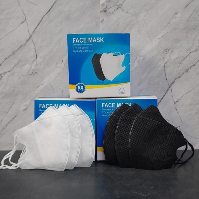 Product Introduction of Masker Duckbill Facemask 3ply MURAH Earloop isi 50 Mask 1