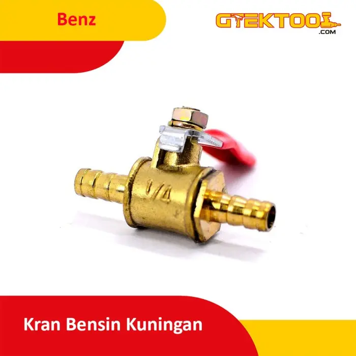 Kran Bensin Motor Universal Kuningan 1/4 Keran Bensin Semua Motor 1/4 3