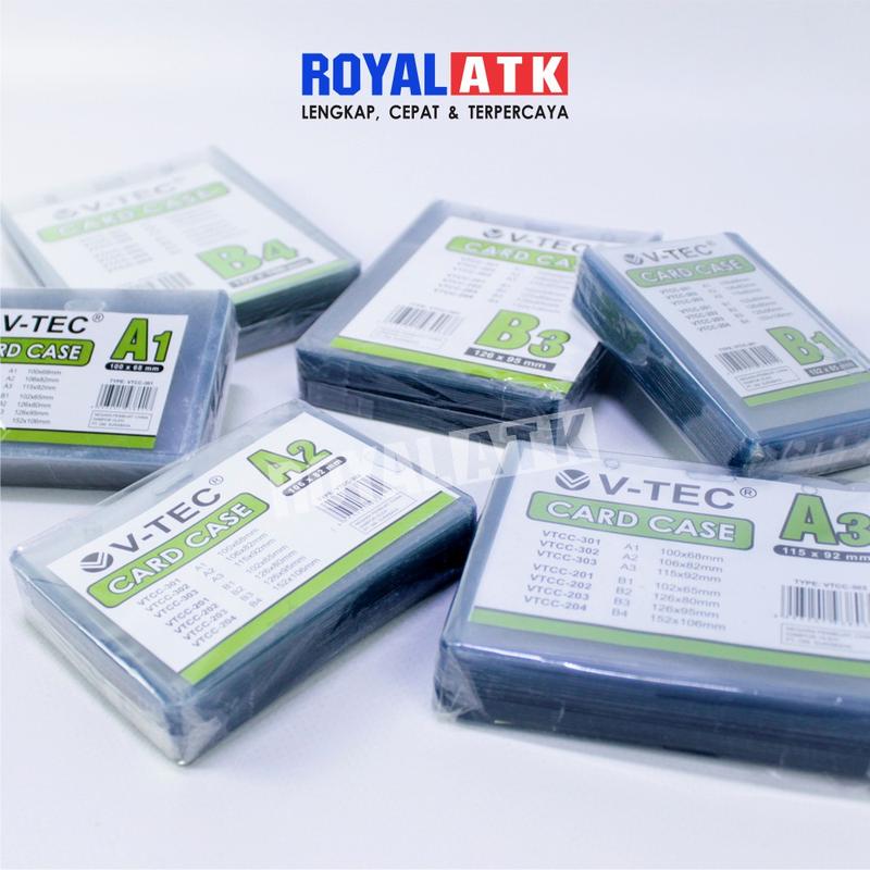 (20 Pcs) VTEC Plastik Mika Id Card Seminar Vtec / Name Tag VTEC / Glue Card VTEC / VTEC Keplek Mika Id Card A1 A2 A3 B1 B2 B3 B4 2