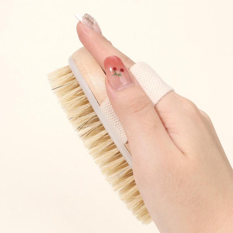 Product Introduction of Wooden Bath Brush, 1 Count Dry & Wet Use Exfoliating Body Brush, Professional Body Scrub Brush for Removing Dead Skin and Improving Skin Texture, Everything Shower Products 13