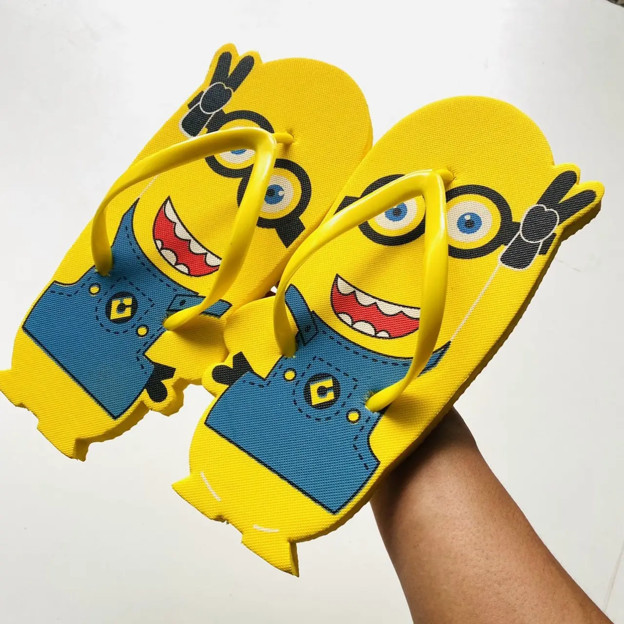 Dép kẹp nữ MINION cute phomai que, siêu độc lạ dép bền chống trơn trượt