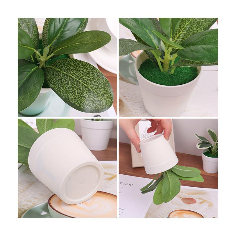 Cây Nhân Tạo, Cây Bonsai Mini, Cây Trong Chậu, Hoa Giả, Đồ Trang Trí Trong Chậu Để Bàn Văn Phòng, Trang Trí Sân Vườn Nhà Cửa 4