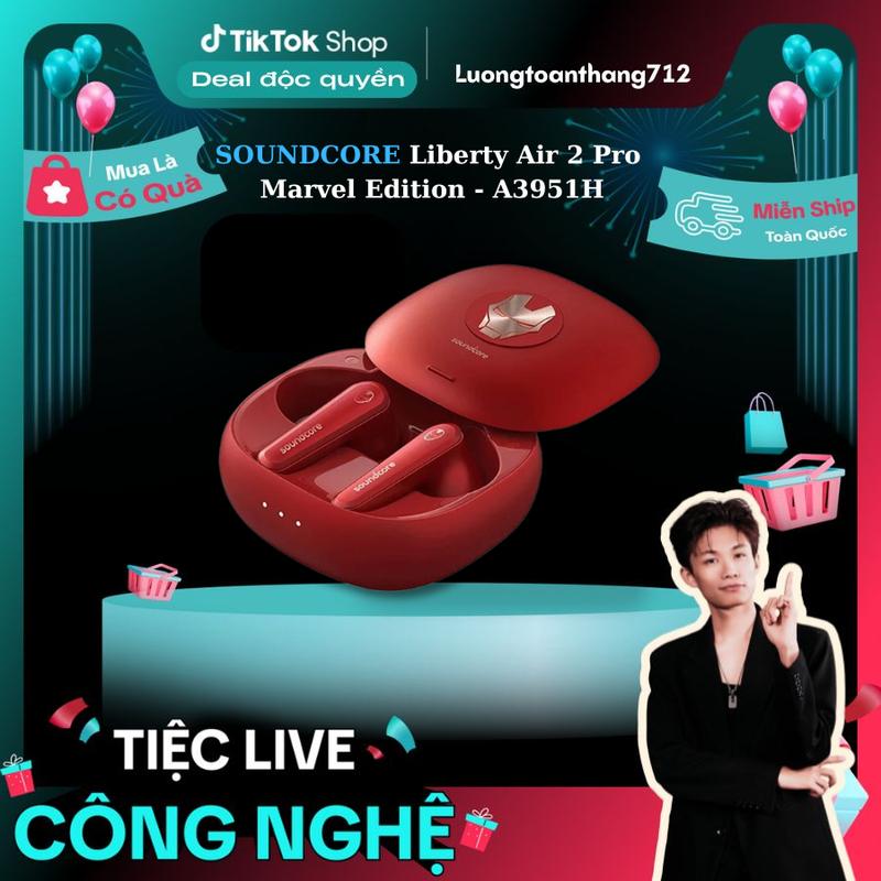 Tai nghe Bluetooth Anker Soundcore Liberty Air 2 Pro Phiên bản Marvel - A3951H