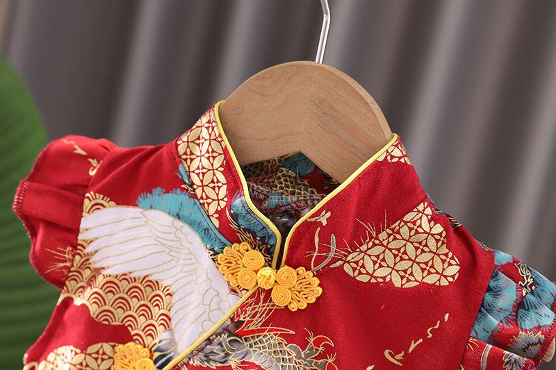 Product Introduction of Váy sườn xám nữ Phong Cách Trung Quốc được cải thiện, Thích hợp cho mùa hè, đi catwalk, váy Tang cho bé gái Nhỏ Váy trẻ em, nữ cao cấp, năm 2023 12