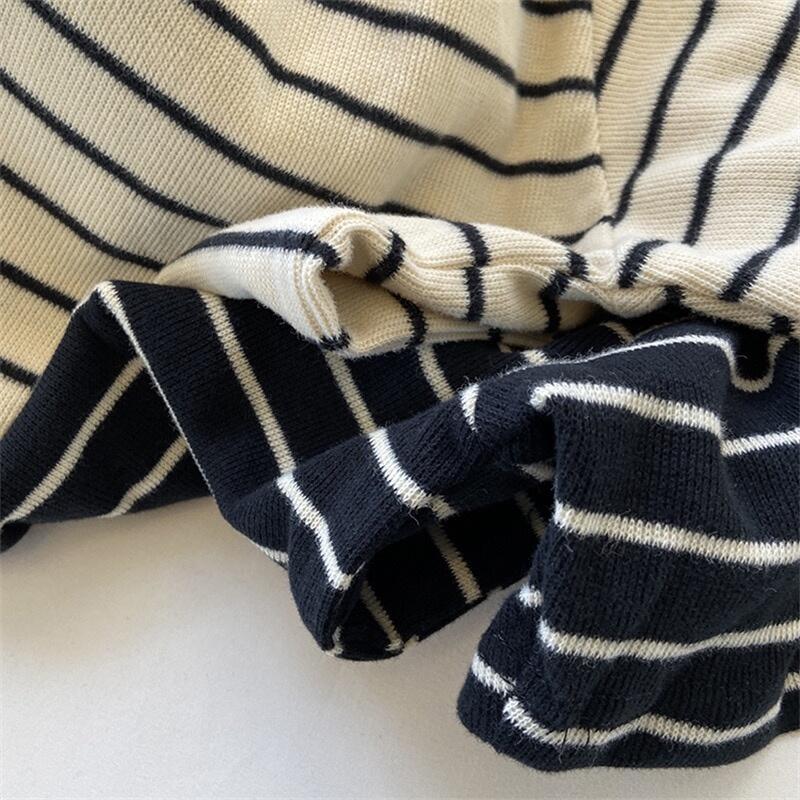 Product Introduction of Áo Thun, Chất Liệu Cotton, Ngắn Tay, Họa Tiết Sọc Đơn Giản, Quần Áo Nữ Mùa Hè Mới, TX104 A29J0WB Women Top Sọc Kẻ Voi Tim Voan 17