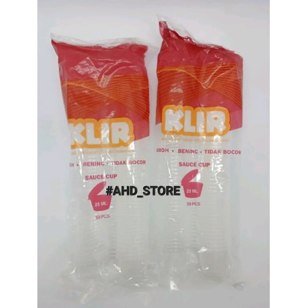 Cup Saus klip 25ml /wadah plastik saus sambal mayonise/ thinwall kontainer 25ml