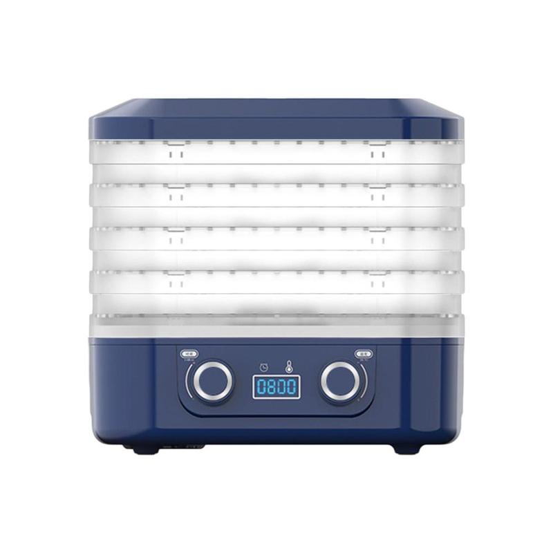 Máy Sấy Thực Phẩm Chạy Điện, 5 Tầng, Có Thể Tái Sử Dụng, Điều Khiển Nhiệt Độ, 160W, Sấy Khô Trái Cây, Thích Hợp Cho Đồ Ăn Nhẹ, Thịt Xông Hơi, Đồ Ăn Cho Chó, Trái Cây Thịt Bò