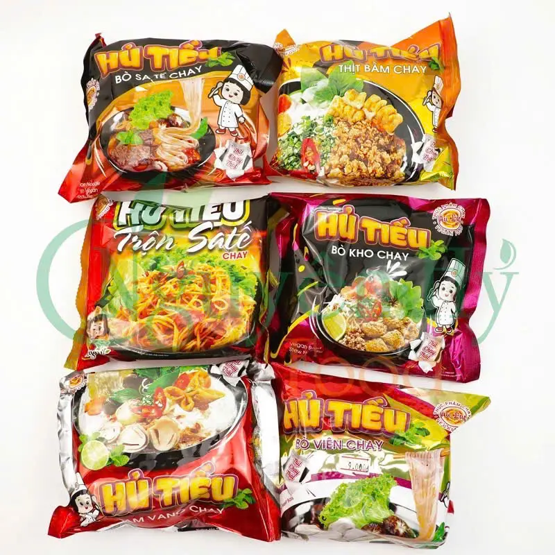HỦ TIẾU CHAY ÂU LẠC CÁC LOẠI - 85/92G ĂN LIỀN