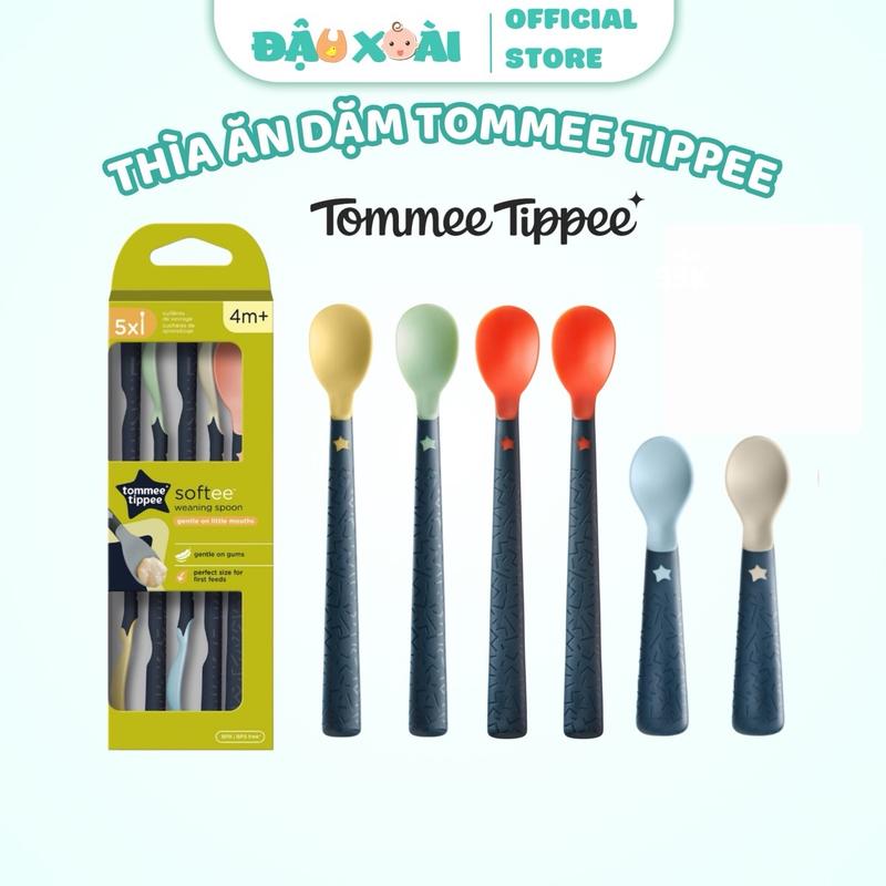 (1 THÌA) Thìa Ăn Dặm Tommee Tippee Softee, Cho Bé Từ 4 Tháng Tách Lẻ thìa  ăn tom muong meetippee