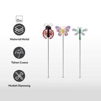 Gambar AZKO Arthome Set 3 Pcs Tongkat Dekorasi Taman Fly Garden Yard Decoration Pajangan Dekorasi Outdoor Halaman Aksesoris Kebun Aesthetic dari AZKO ID Kota Administrasi Jakarta Selatan 3 Tokopedia