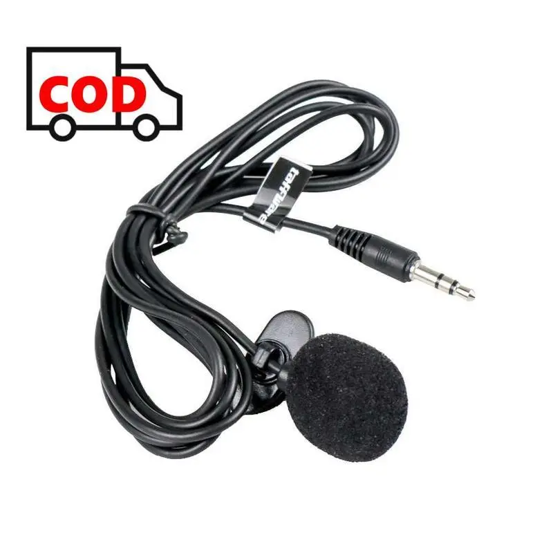 Microphone Mic Clip On Smule Vlog Youtuber Suara Jernih / Alat Mikrofon Klip 3.5mm untuk HP Smartphone PC Laptop Tablet Bisa Rekaman Karaoke Splitter Colokan