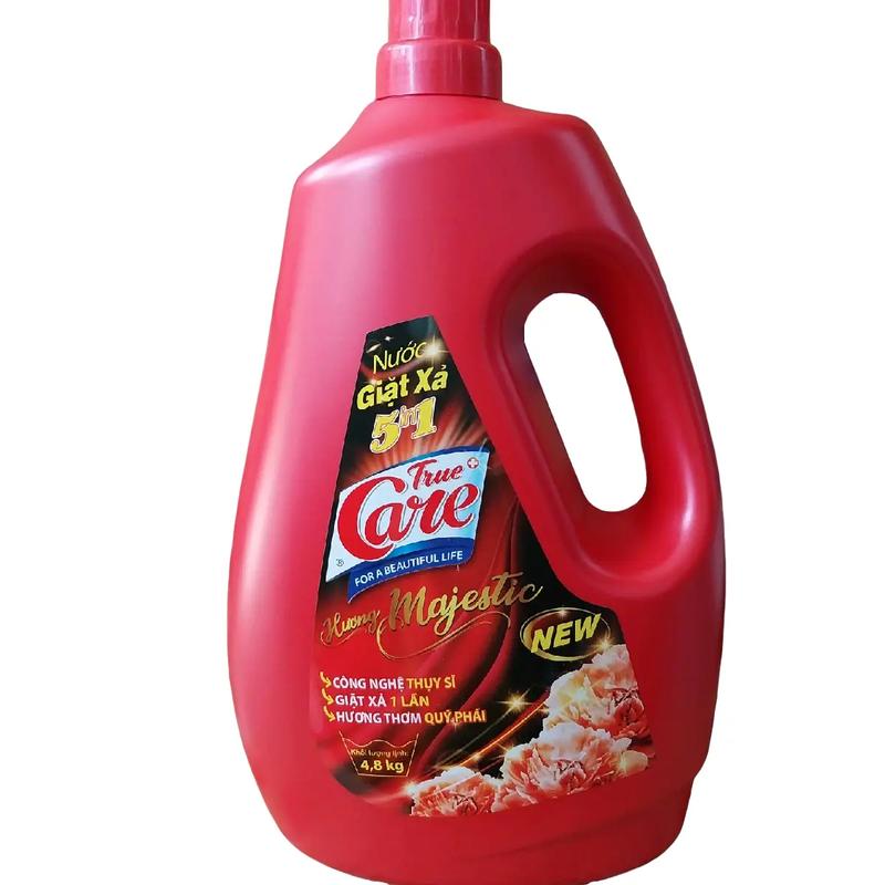 [2can × 4.8kg] Nước giặt xả 5in1 True Care giặt sạch thơm lâu không cần dùng nước xả. hương nước hoa thơm sang trọng quý phái. Nước giặt quần áo thơm. Làm Sạch
