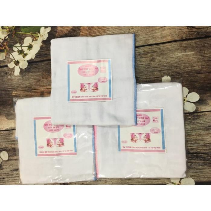 Combo 3 Khăn Tắm Xô KIBA 4 lớp, 6 Lớp mềm mại cho bé