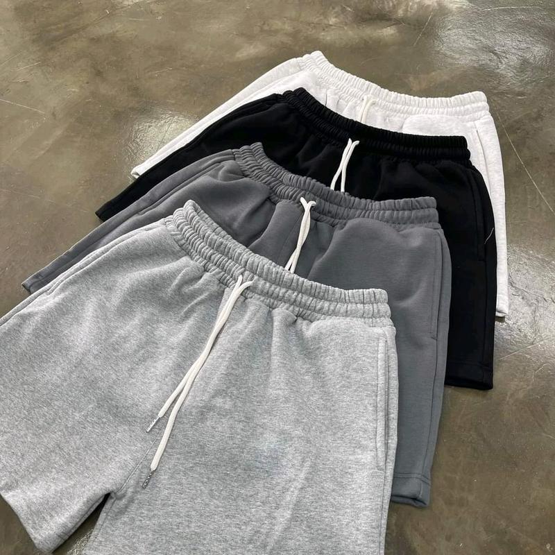 combo 3 quần hơn 100k quần short nỉ BASIC nam nữ from trên gối bản nâng cấp hách dáng Menswear Nam nữ