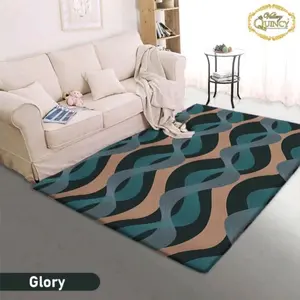 Karpet Lantai Vallery Quincy Anti Slip Lembut Murah Ukuran 150X190 cm Bludru