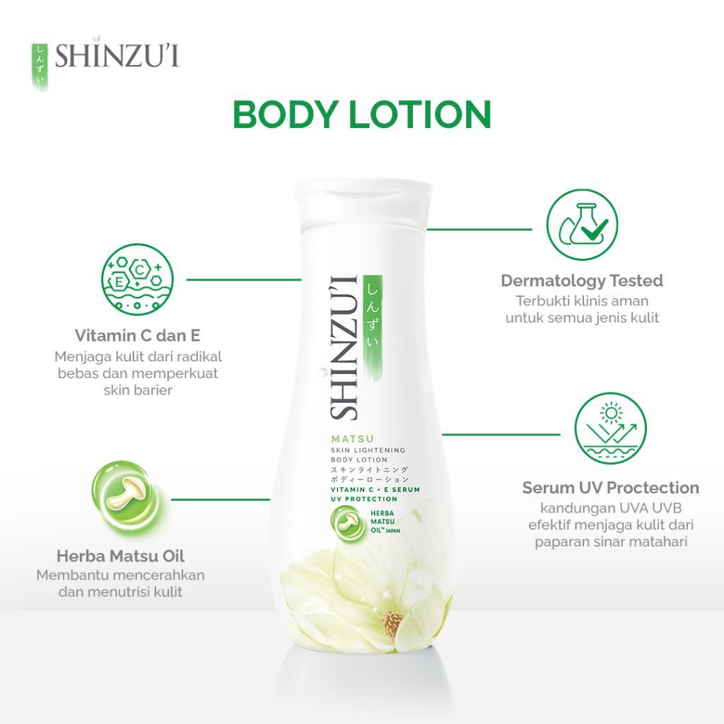 Shinzui Skin Lightening Body Lotion Matsu Hana Kensho Kirei Myori Sakura 210ml - Body Lotion Halal Original BPOM