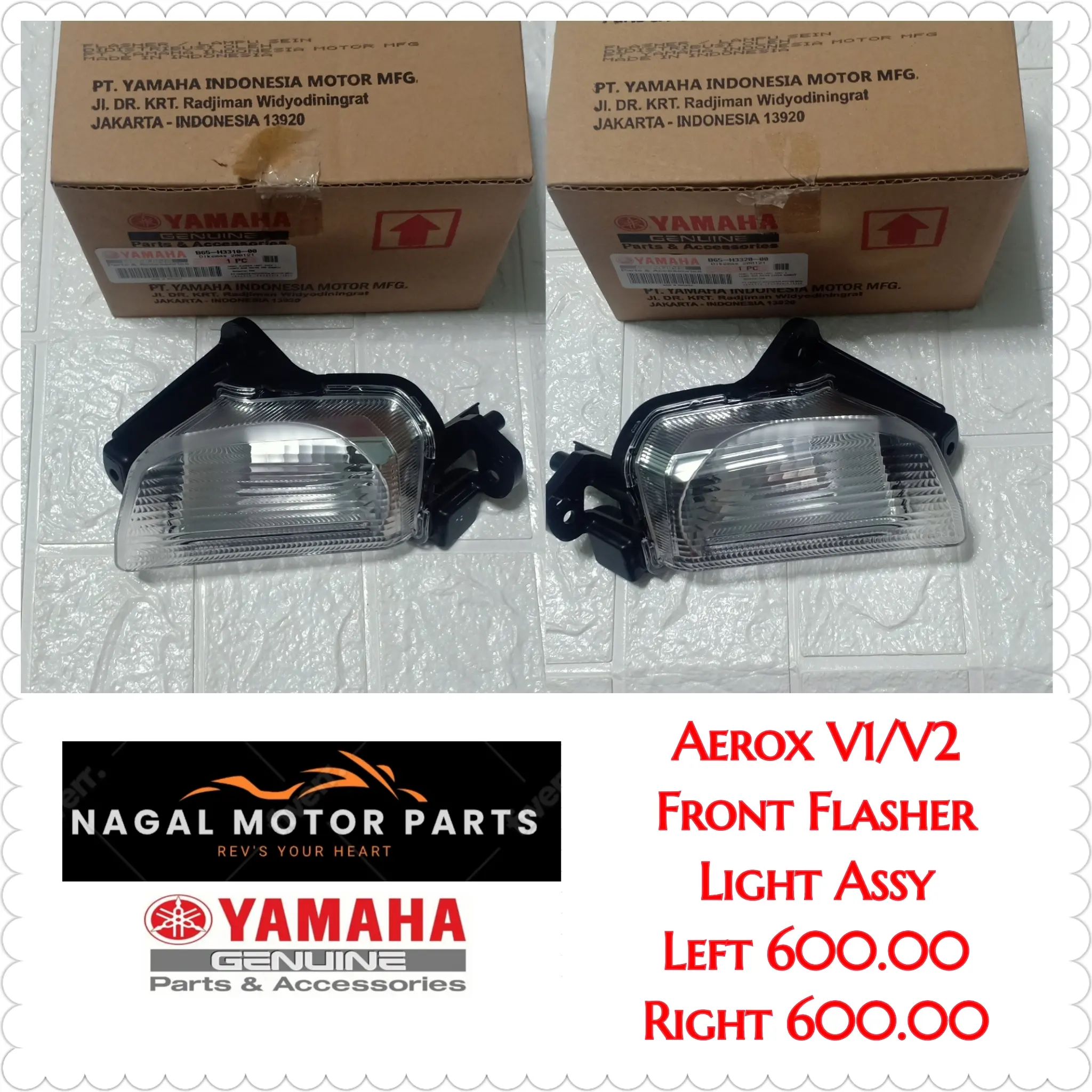 FRONT FLASHER LIGHT ASSY FOR AEROX V1 AND V2 YAMAHA GENUINE - TikTok ...