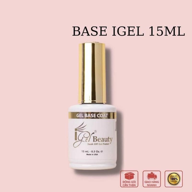 Bass IGEL Mỹ hàng Công ty chính hãng , Siêu bóng siêu bền , Dung tích chai 15ml , Độ bền lên đến 8 - 10 Tuần Sơn Gel Nữ base  top