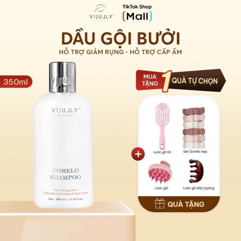 Dầu Gội Bưởi Vijully 350ml Hỗ Trợ Giảm Rụng Tóc - Phiên bản Kiềm dầu và Phiên bản Dưỡng ẩm tinh  daubuoi