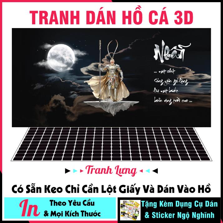 Tranh dán hồ cá 3d - dán bể cá cảnh - dán hồ cá thuỷ sinh - CÓ SẴN KEO DÁN - NHIỂU KÍCH THƯỚC