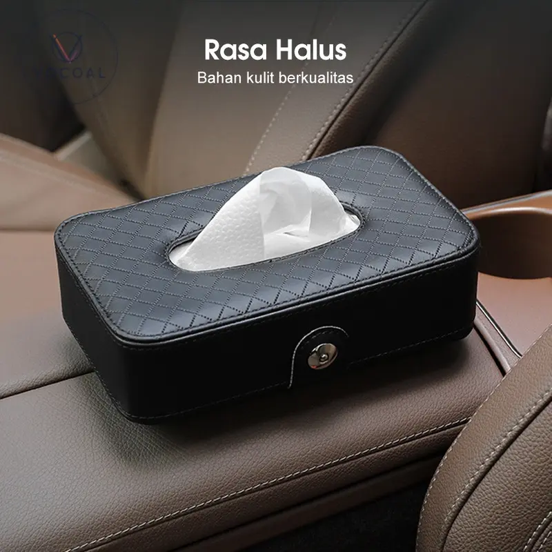【Large】Tempat Tisu Mobil / Kotak Tissue Mobil Gantung Wadah Tisu Aesthetic Mobil Car Visor Box Organizer 1