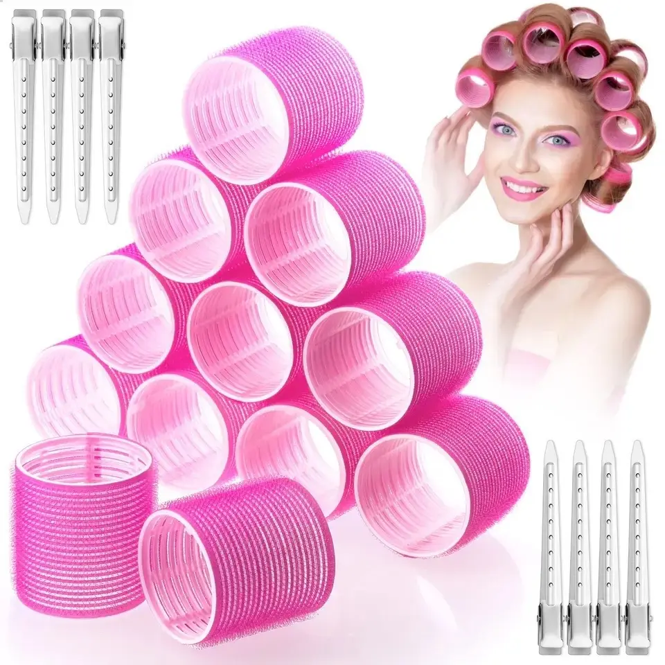 BELUM TERMASUK JEPIT !! ROLL RAMBUT TEMPEL / HAIR CURLER / HAIR ROLLER JUMBO OTOMATIS Biru Ungu Wanita Hijau Jepit