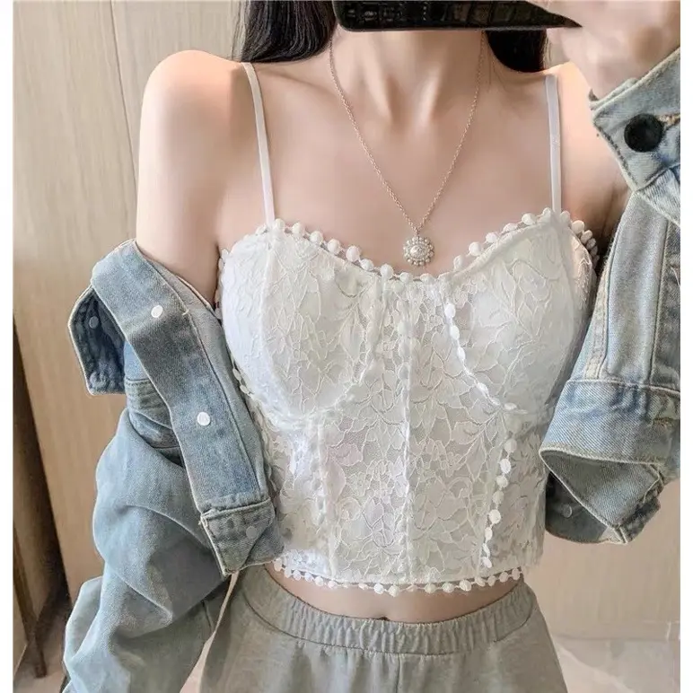 Áo dây ren có giãn vải đẹp