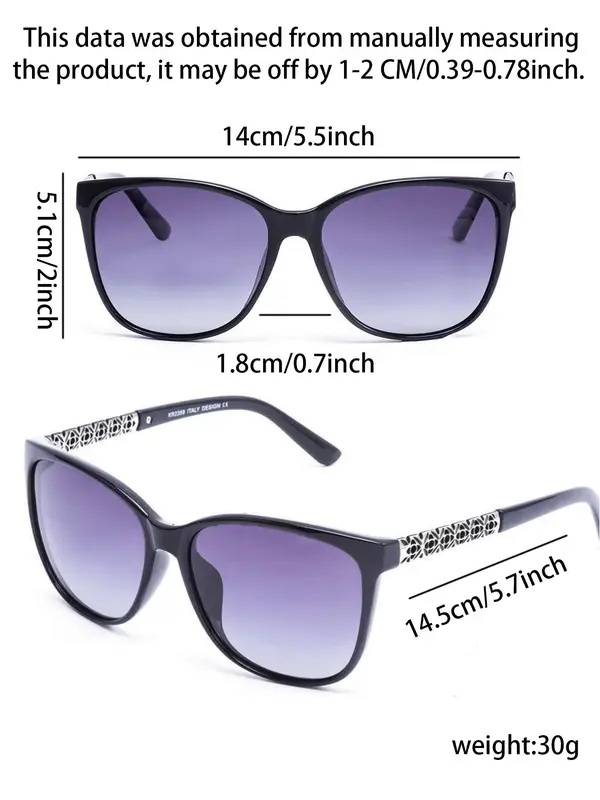 Women's Ombre Lens Square Frames Sunglasses, Modern Trendy Casual Sunglasses for Everyday Use, Fashion Styling Accessories for Outdoor Activities Sunglasses 2025 Women, Classic Shades, Trendy Vintage Sunglasses Polarized 4