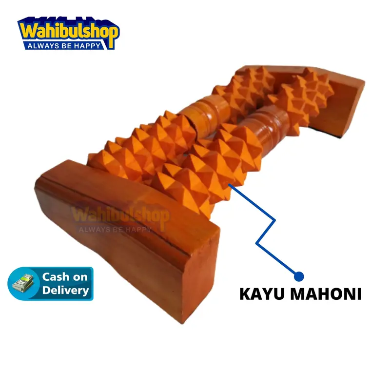 Alat Pijat Tradisional Kayu Mahoni untuk Kaki dan Punggung Terapi Tubuh Pijit Urut 1