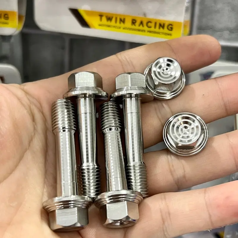 Ốc Hạ Phuộc Trước 10li Dài 4cm Nhiều Dòng Xe inox304 ( Mẫu Thái ) Phụ Tùng,Phụ Kiện 3