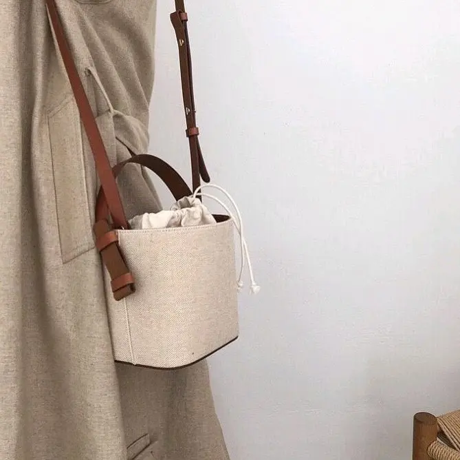 EONJU - SUMMER BUCKET CANVAS TAS SELEMPANG BUCKET CANVAS SERUT BAGIAN DALAM 5