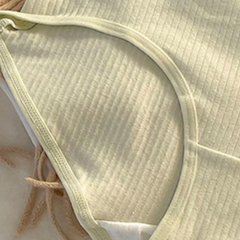 Quần Lót Cotton, Dành Cho Nữ, Màu Trơn cạp vừa, Quần Lót Tam Giác, Liền Mạch, Thoáng Khí, Thoải Mái, Hấp Thụ Mồ Hôi, Quần Lót Nữ Đồ Lót 3