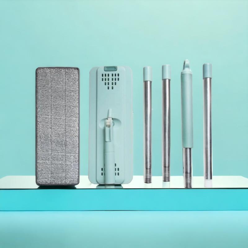 (Kèm 2 Miếng Lau) Cây Lau Nhà Dùng Cho Bộ Chữ Nhật Hai Ngăn Bông 12X33 - Dài 1.27M ( Không Thùng ) Lau Sàn Inox