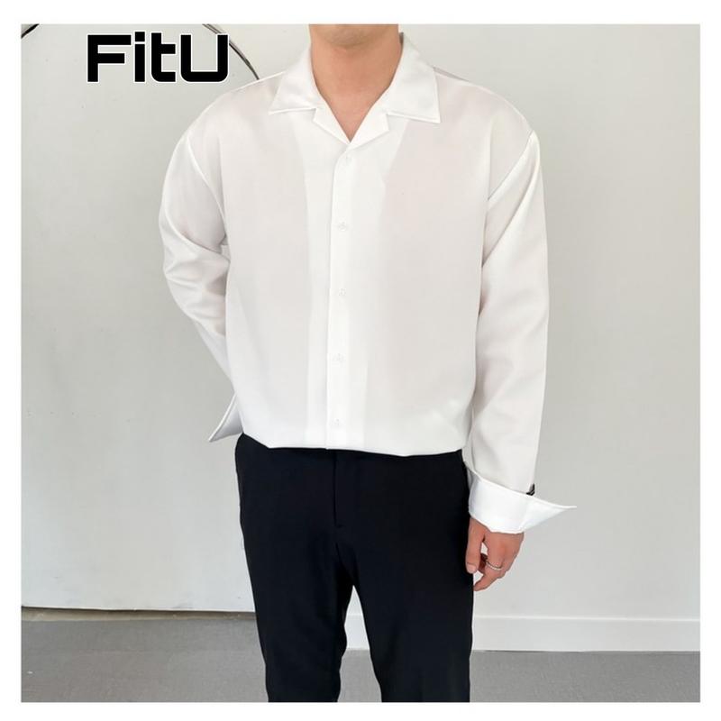 Product Introduction of Áo sơ mi nam dài tay, sơ mi nam,  form rộng, unisex, cổ vest,vải lụa mịn mềm, đẹp,cao cấp sominam  dep aotrang đi làm văn phòng thường Kate somidep có thể giặt máy áo) (màu be) retro giặt bằng nước lạnh đơn thuần  Menswear ao  nam đỏ đô+đen áo  sơ 2