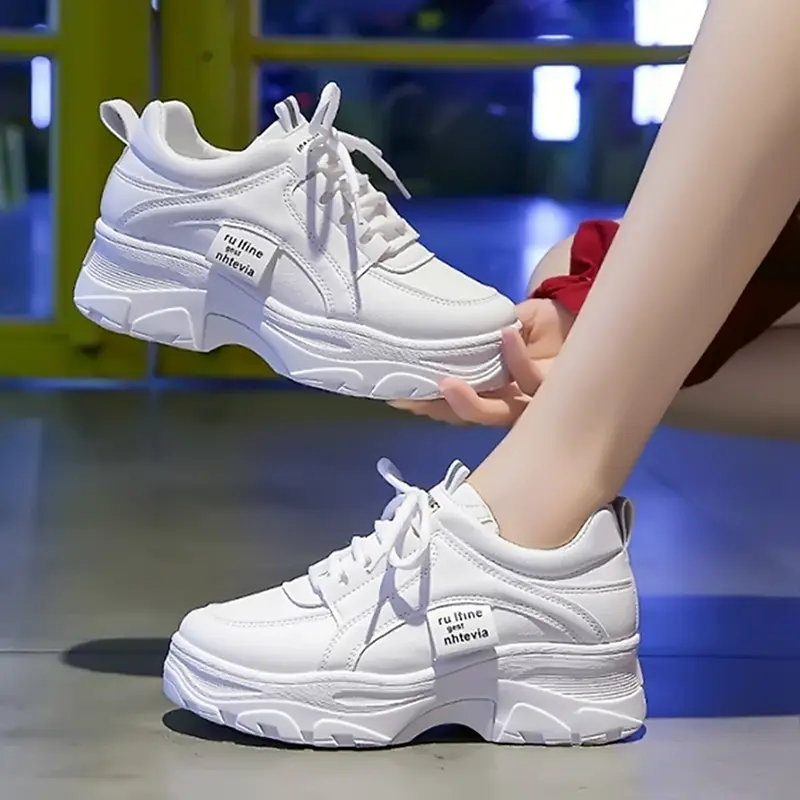 Giày thể thao nữ đế cao mẫu siêu nhẹ Sneaker Sport Cao Su 7
