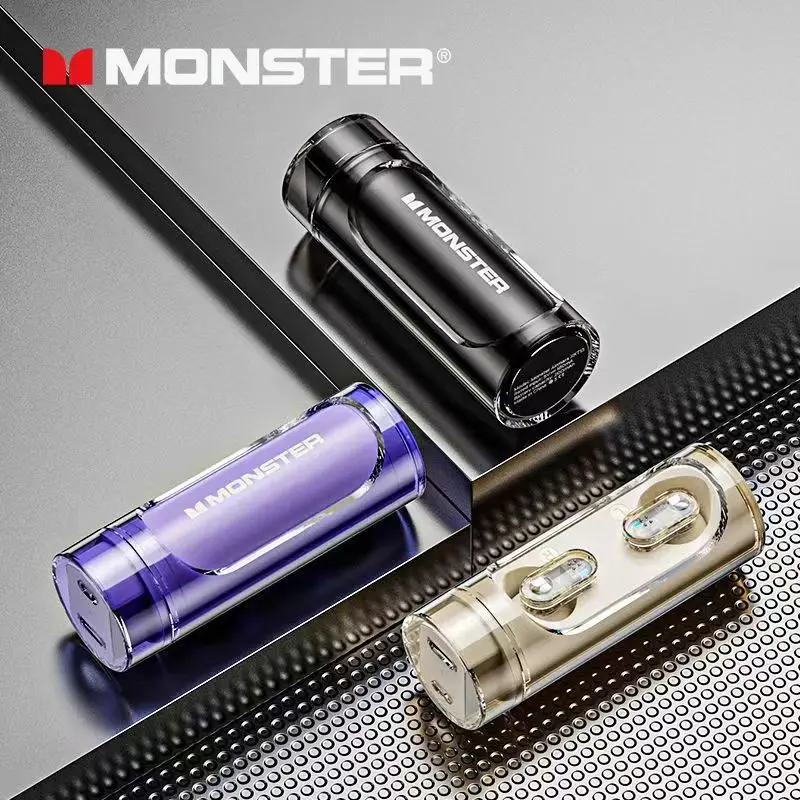 Monster XKT13 Wireless Bluetooth 5.3 Earphone Headphone Headset Earbuds TWS Hifi Stereo Telepon 0