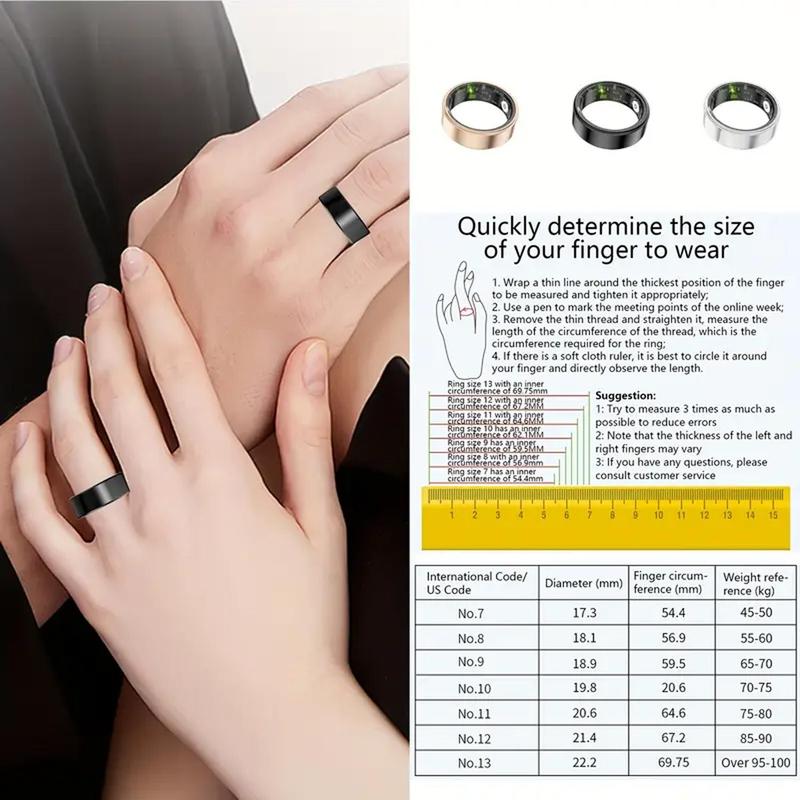 Product Introduction of Smart Ring Health Tracker, Activity & Fitness Trackers with Steps, Exercise, Calories, Sleep Monitoring for iPhone/Android, Christmas Stocking Stuffers, Wearable 4