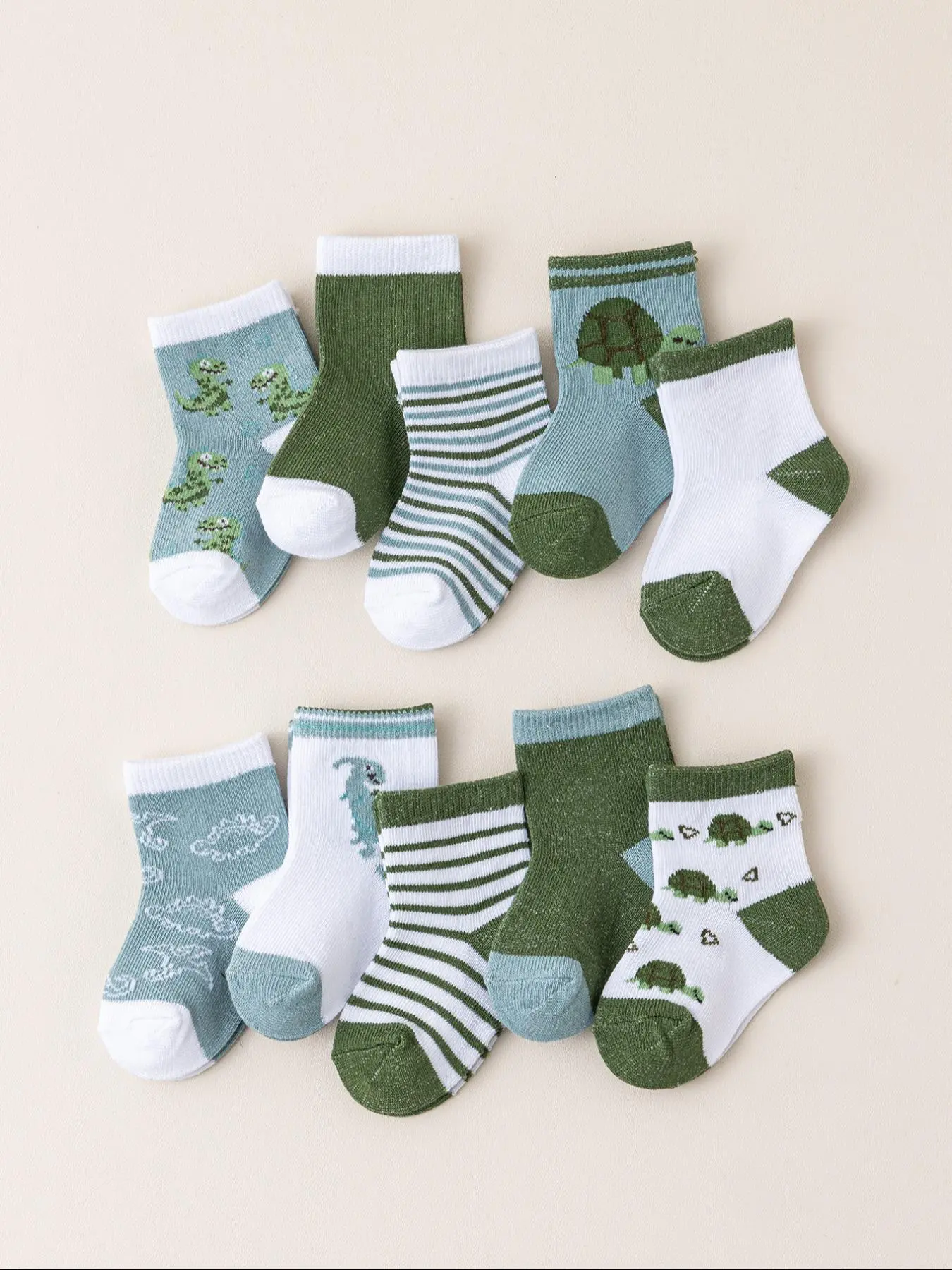 Baby's Colorblock  Crew Socks, Breathable Comfortable Sweat-absorbent Socks for Daily Wear, Newborn Infant Kids Socks