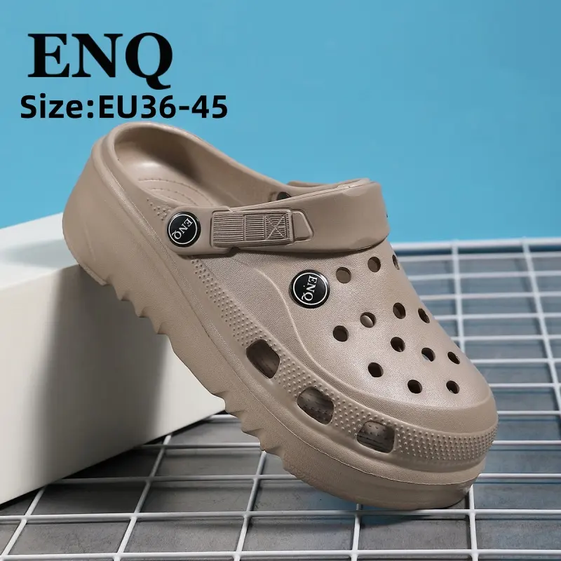 ENQ Sandals for Women and Men EVA Beach Slippers Thick-Soled Anti Slip Breathable Clog Soft Slide Boy Shoes Flip Flops Walking Shoes Footwear