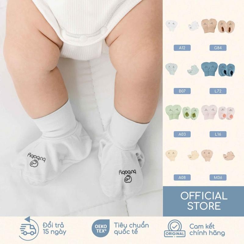 Bộ bao chân bao tay Bambus BU Baby ABB400004